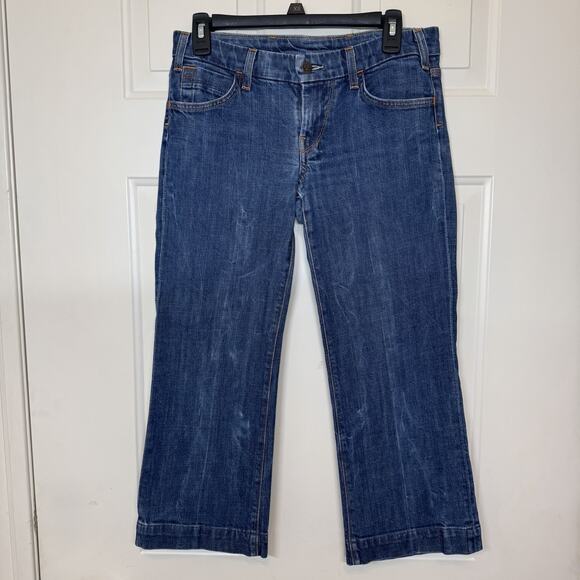Citizens Of Humanity Denim - Citizens of Humanity Straight Low Rise Cropped Jeans Womens Size 27